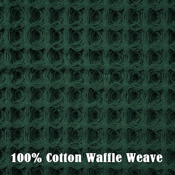 Jacquotha Waffle Hand Towels Set of 5 – Cotton, Quick Dry, Lint Free, 13” x 29”