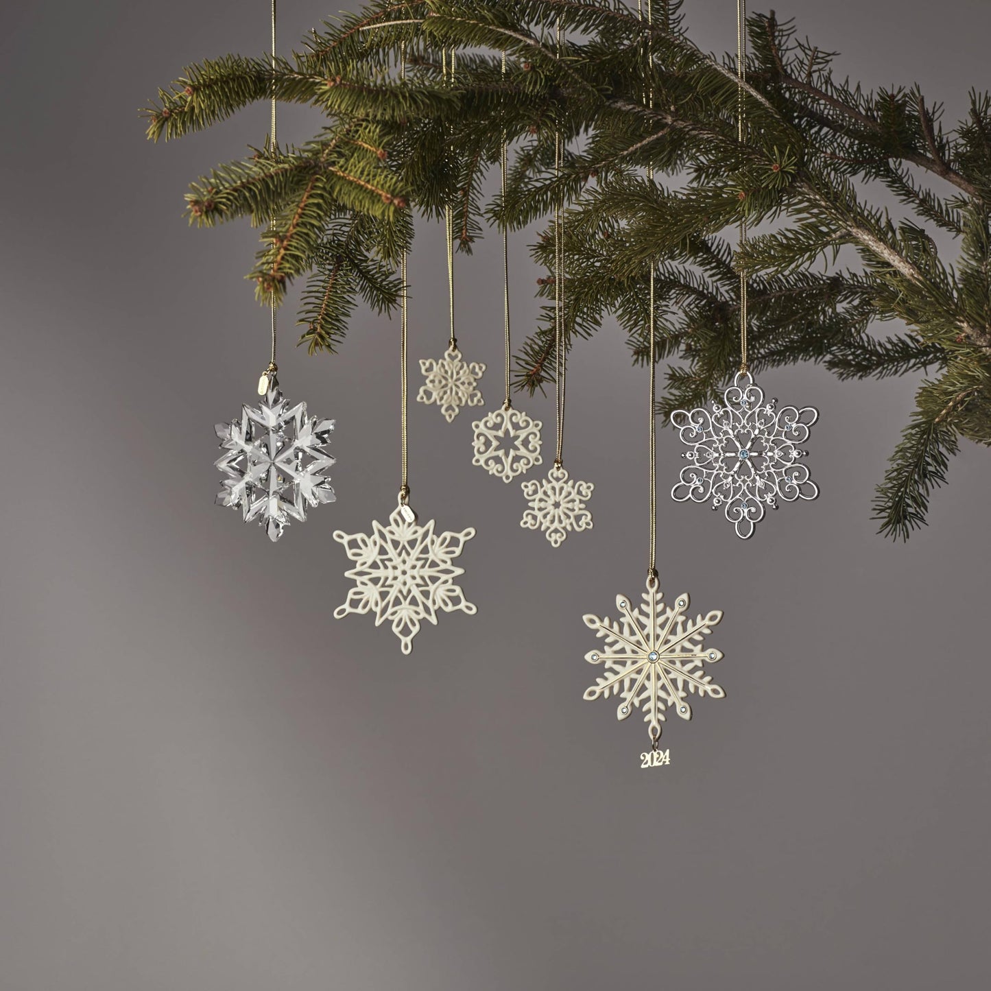 Lenox 895948 2024 Snow Majesty Ornament, 20th Edition, Christmas