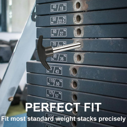 2 Pcs Weight Stack Pin 3/8 Inch Heavy Duty Gym Pins for Weight Lifting Stack Exercise Machine Locking Space Replacement Universal
