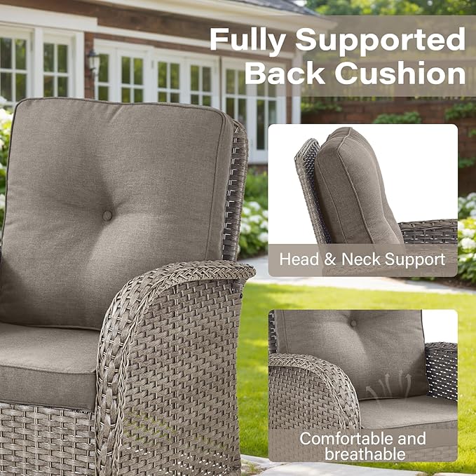 Belord 7 Piece Wicker Patio Furniture Set