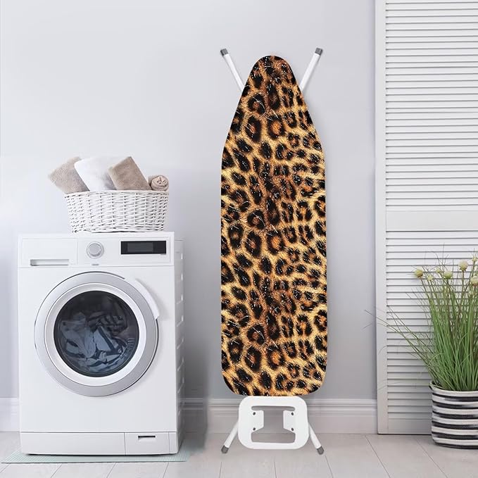 Leopard Print Ironing Board Cover and Pad 15 X 54 Thick Padding