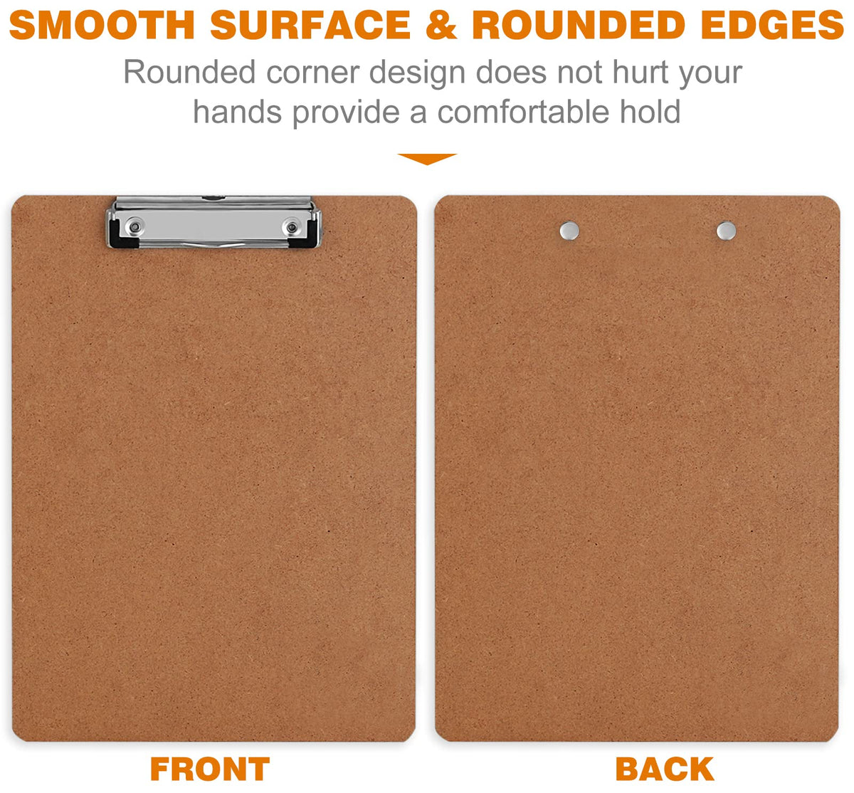 Clipboards, HERKKA 42 Pack Hardboard Office Clipboards Low Profile Clip Standard A4 Letter Size, ECO Friendly