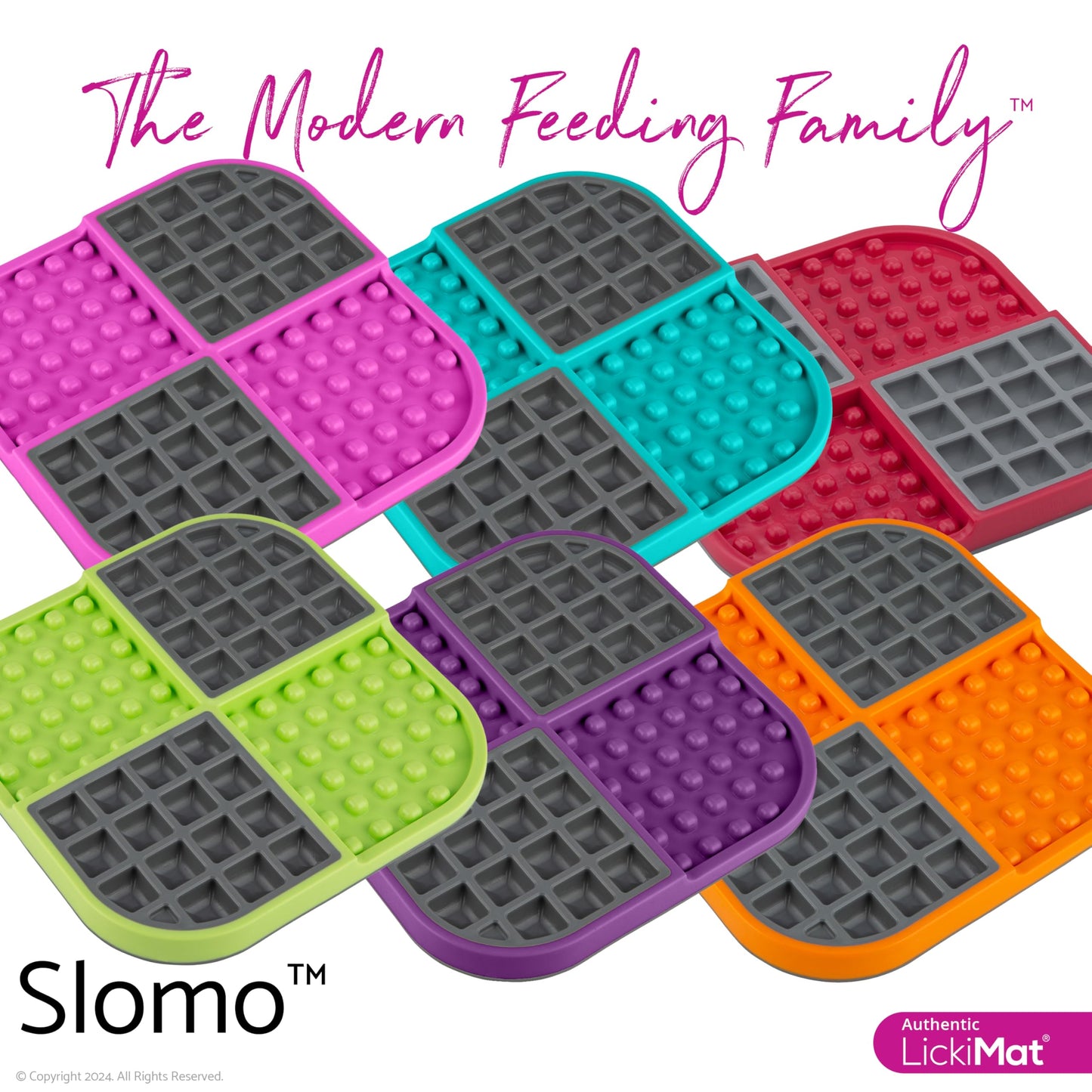 Lickimat Slomo, Dog Slow Feeders Lick Mat, Boredom Anxiety Reducer; Perfect for Food, Treats, Yogurt, or Peanut Butter. Fun Alternative to a Slow Feed Dog Bowl, Turquoise