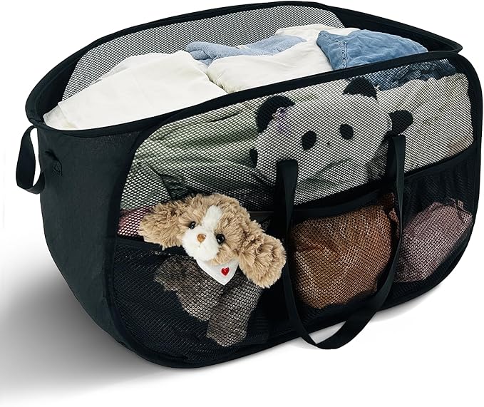 100L Extra Large Mesh Pop Up Hamper