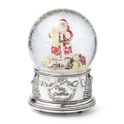Reed & Barton 894991 Winter Traditions Santa Musical Snow Globe, Christmas & Holiday Decor