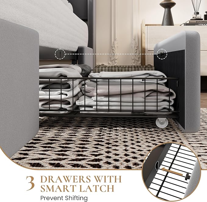SHA CERLIN Queen Bed Frame