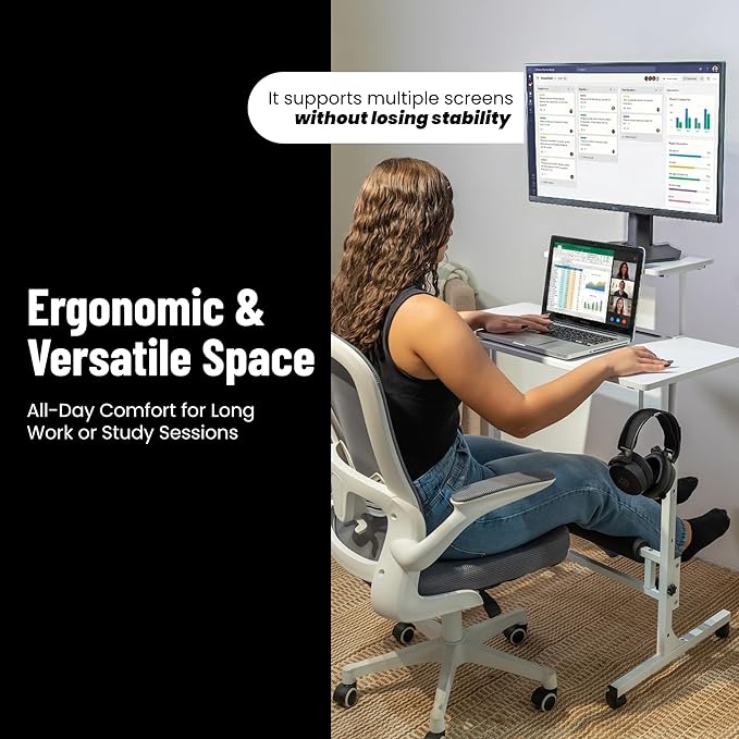 Model 2026 Adjustable Height Rolling Desk