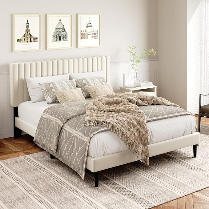 HAOARA Queen Size Platform Bed Frame