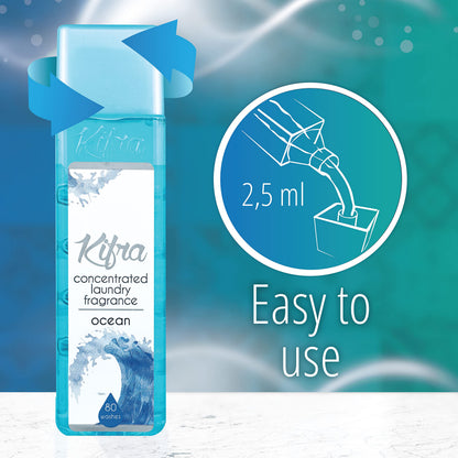 KIFRA OCEAN Concentrated Laundry Fragrance 200ml 80 Washing Cycles