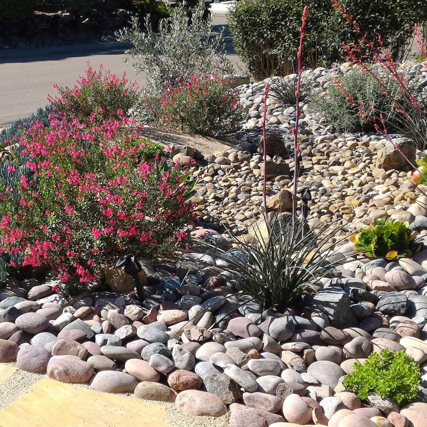 FANTIAN 20 lbs Large River Rocks for Outdoor Landscaping, 3-4 Inch Decorative Pebbles for Landscaping Garden Yard Paving Fish Tank Plant Crafting Walkways and Painting
