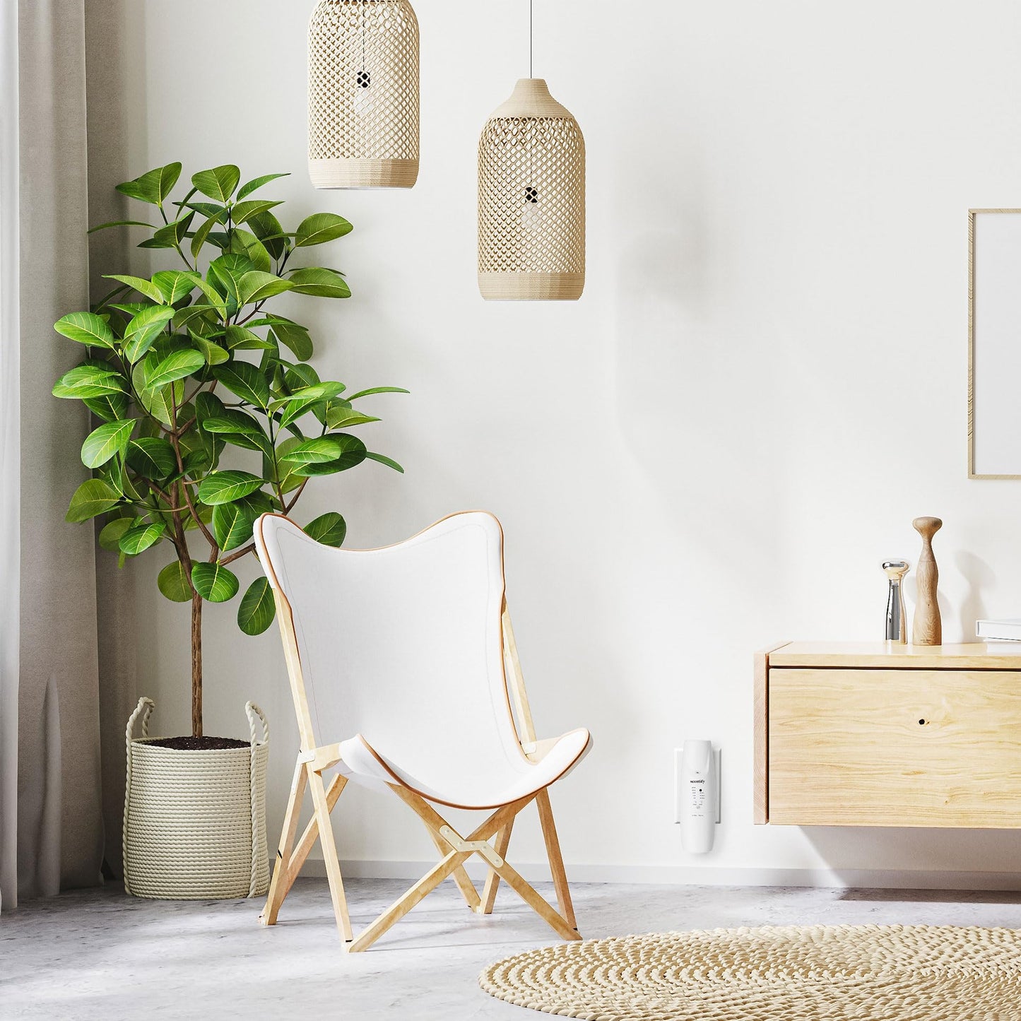 Scentify Plug-in Diffuser V2 - for Home, Office, Spa - Aromatherapy Bluetooth App Control - Waterless Quiet Aroma Essential Oil - 800 sq. ft - 100ml Bottle