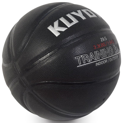 KUYOTQ 3.3LBS 29.5" Weighted Heavy Basketball Composite in&Outdoor Trainer Basketball for Improving Ball Handling Dribbling Passing and Rebounding Skill (deflated, Size 7)