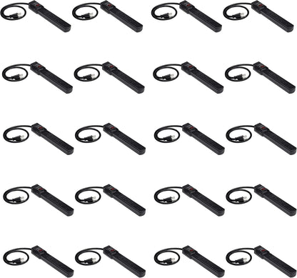 Amazon Basics Rectangle 6-Outlet, 600 Joule Surge Protector Power Strip, 2ft, Small, White, 2-Pack