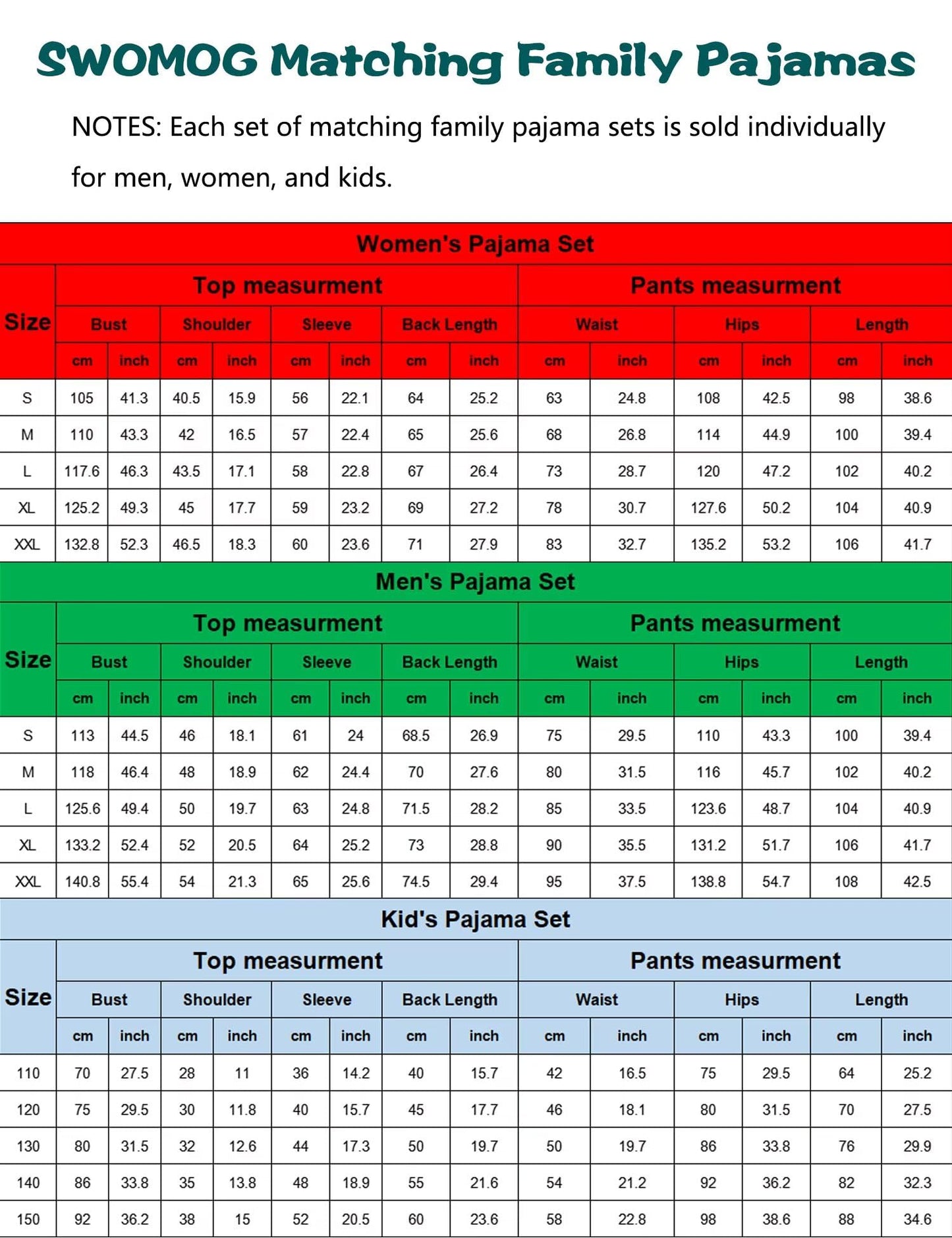 SWOMOG Family Matching Pajamas Set Christmas Plaid Pajamas for Men Women Long Sleeve Sleepwear Pjs Set