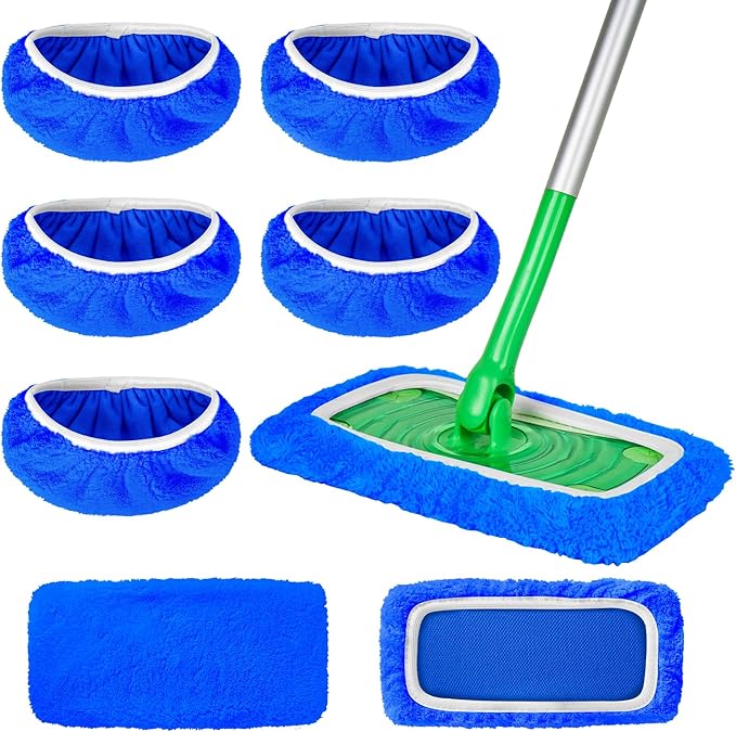 5 Pack Reusable Microfiber Mop Pads Compatible