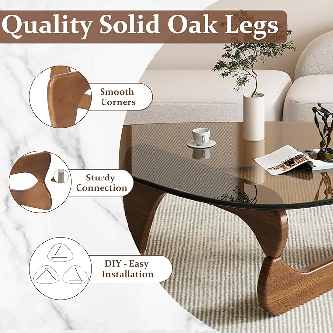 Glass Coffee Table, Triangle Coffee Table
