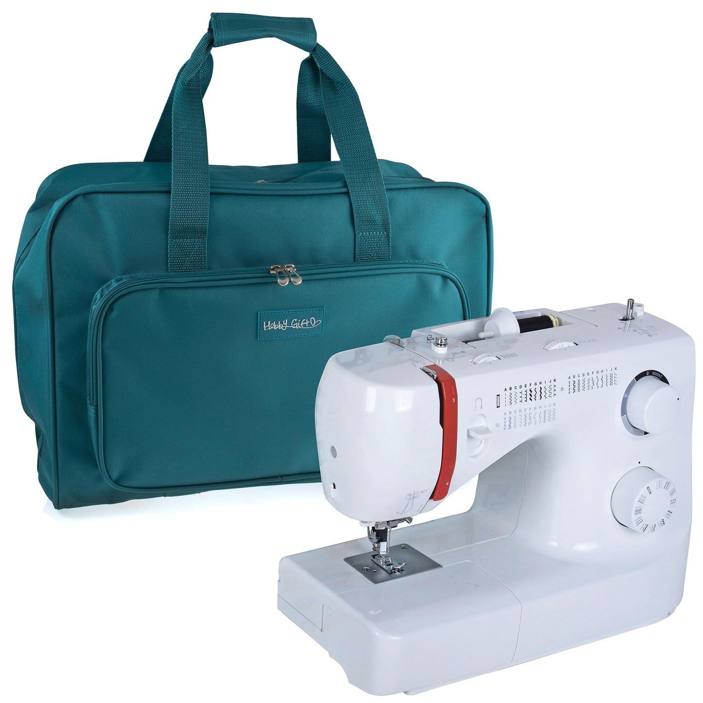 Hobbygift MR4660TEAL Sewing Machine Carry Case, Teal, One Size, 47 x 21 x 33cm