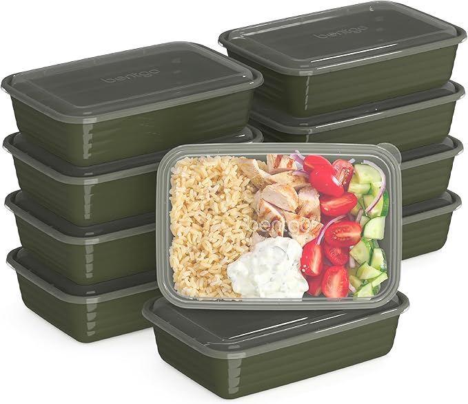 Bentgo Prep - 20-Piece 1-Compartment Reusable Meal Prep Containers
