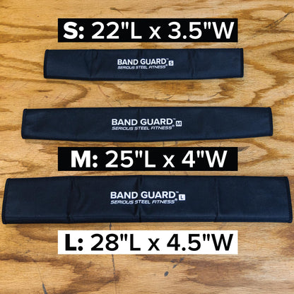 Serious Steel Fitness Band Guard - Protective Resistance Band Sleeve Protection from The Ground, Concrete, Sharp Edges. (Large)