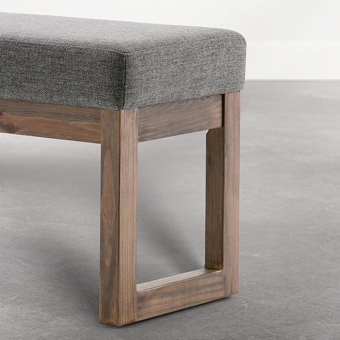 SIMPLIHOME Milltown Large Ottoman Bench