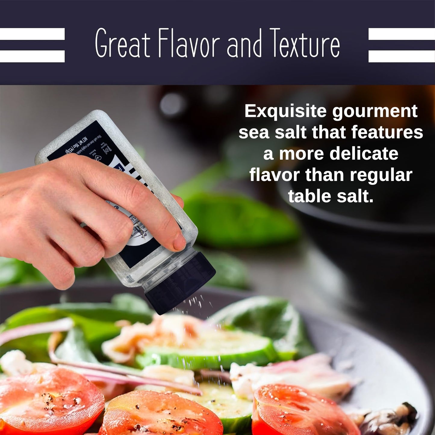 Le Marinier Celtic Salt Organic Fine Ground, 1 lb - 16oz. Mineral Rich 100% Natural and Unrefined. Refillable Salt Shaker. French Sea Salt with Vital Minerals. Hand Harvested (1 lb Fine Ground)