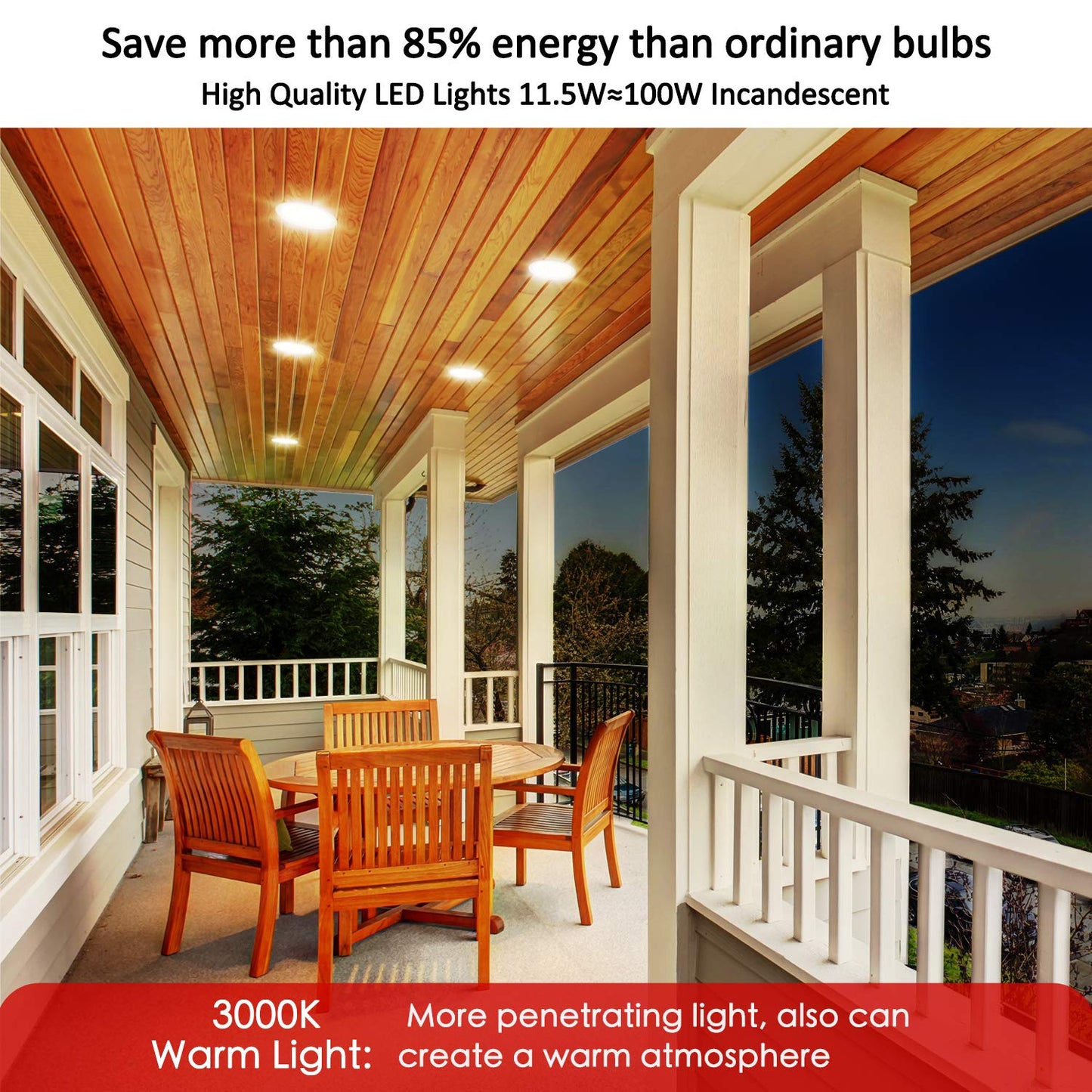 Sengled Motion Sensor Flood Light Bulbs, Dusk to Dawn LED Security Light E26 Base PAR38 Motion Activated 5000K Daylight,1500LM, Waterproof for indoor-outdoor, 2 Pack 4th Gen