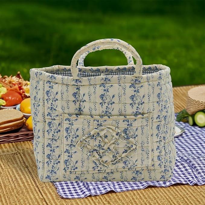 Quilted Fabric Storage Basket