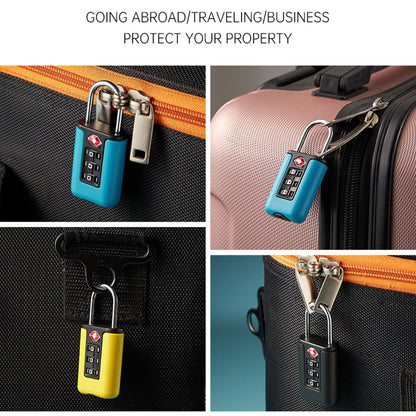 TSA007 Padlock Luggage Travel Lock and 3 Digits Self-Setting A Variety of Different Combinations Luggage Bag Travel Security Code Lock Three Colors