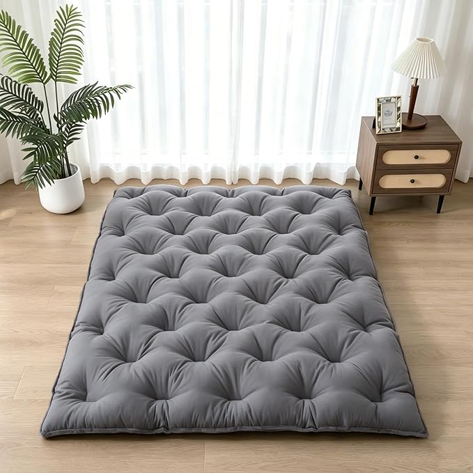 SHOUREN Japanese Futon Mattress Floor Mattress 3" Tatami Mat, Shredded Memory