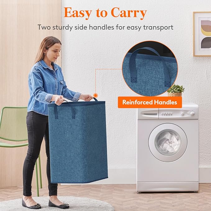 Lifewit 80L Large Tall Laundry Hamper, Collapsible Laundry Basket