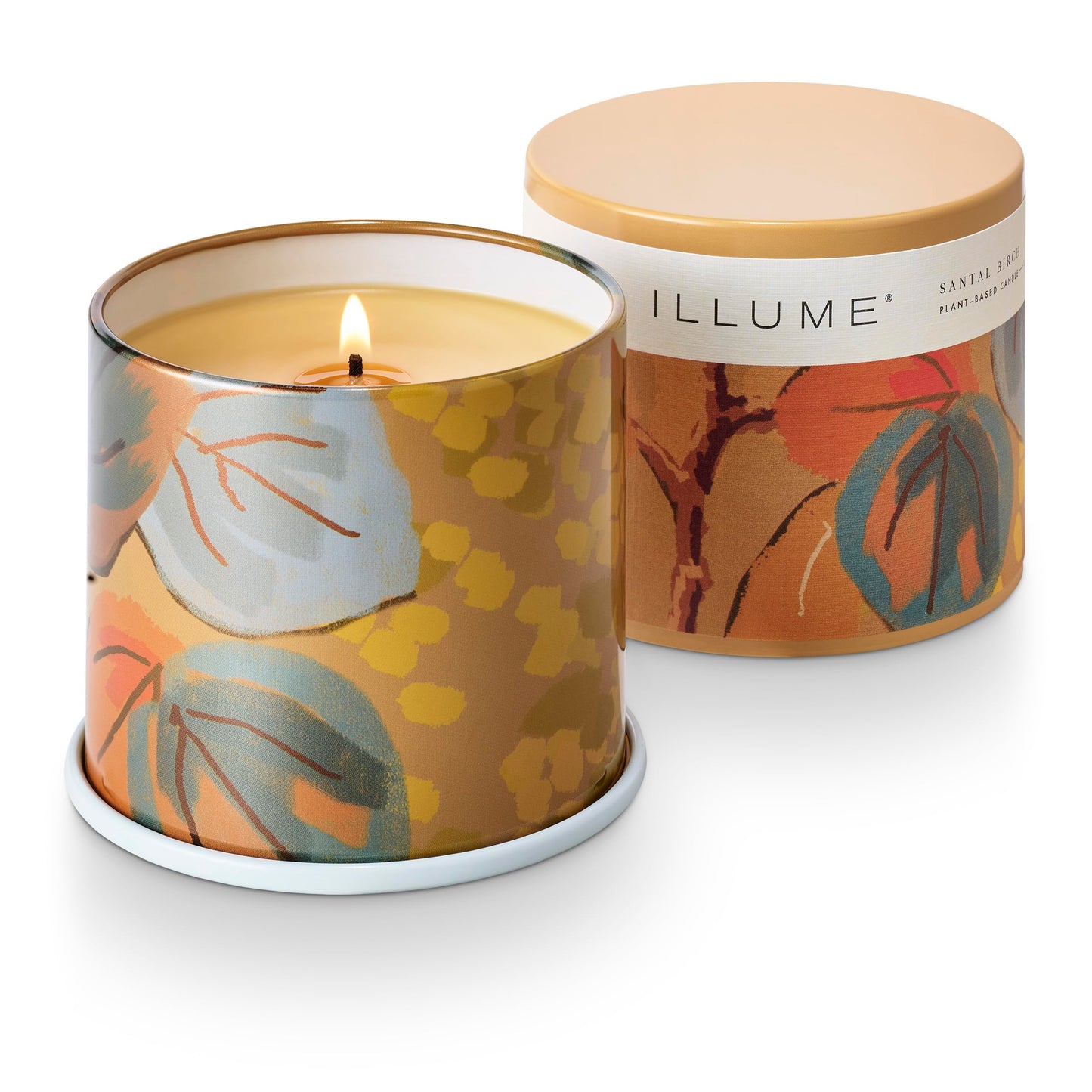 Illume Beautifully Done Santal Birch Vanity Tin Scented Candle