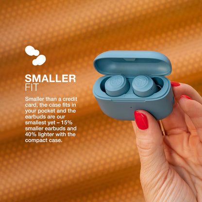 JLab Go Air Pop True Wireless Bluetooth Earbuds + Charging Case, Slate, Dual Connect, IPX4 Sweat Resistance, Bluetooth 5.1 Connection, 3 EQ Sound Settings Signature, Balanced, Bass Boost
