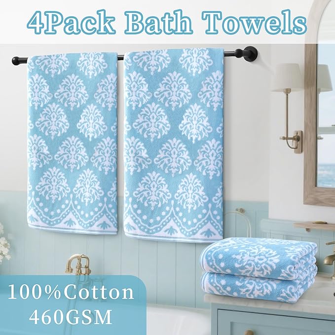 Patterned Bath Towels