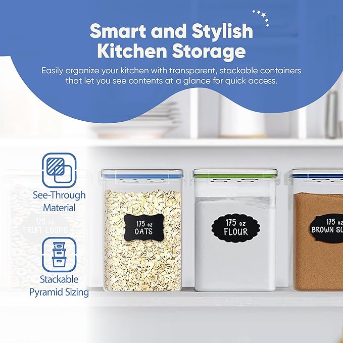 Chef's Path Large Airtight Food Storage Containers