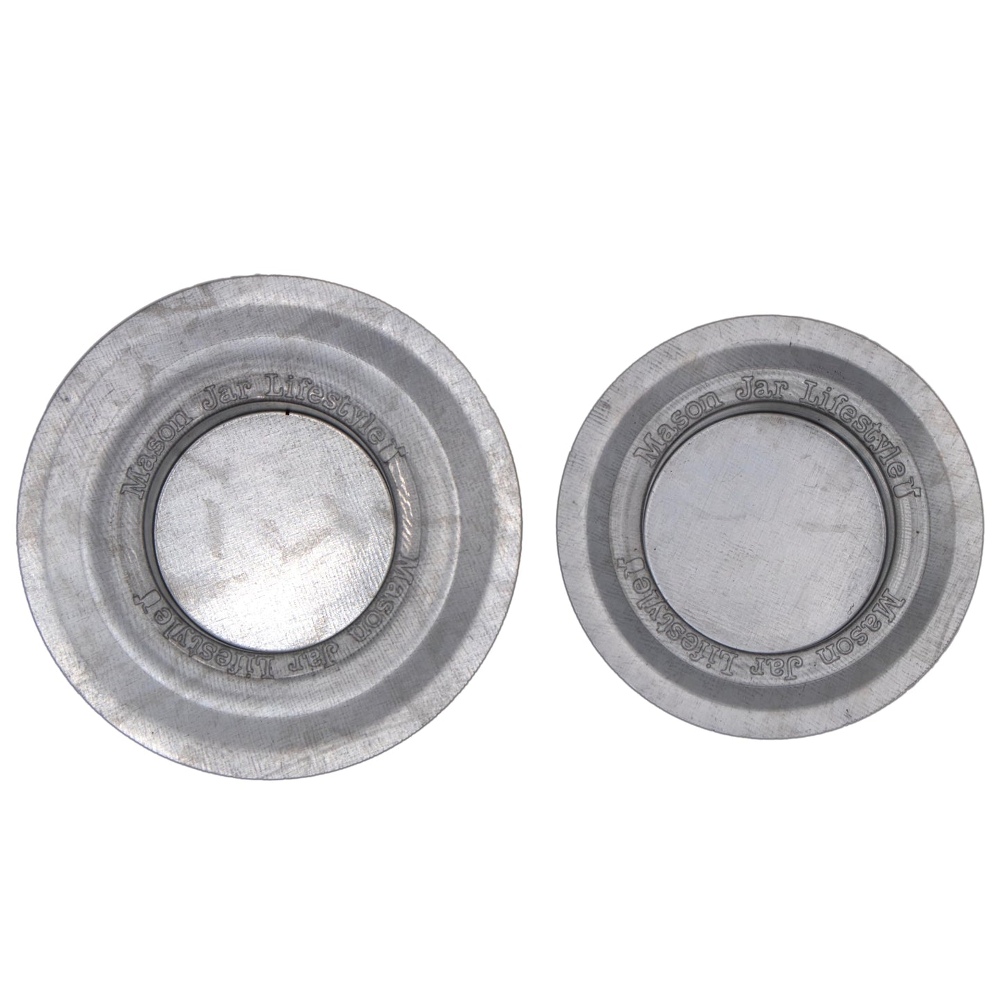 Tea Light Candle Holder Metal Lid Inserts by Mason Jar Lifestyle (6 Pack, Regular Mouth)