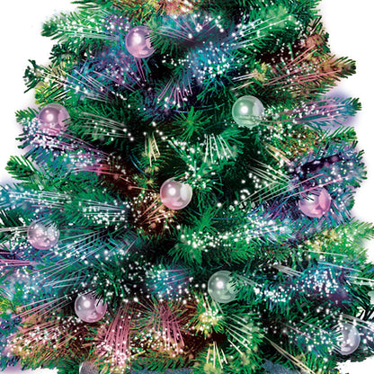 The Bradford Exchange Thomas Kinkade Holiday Sparkle Color-Changing Fiber-Optic Tabletop Christmas Tree