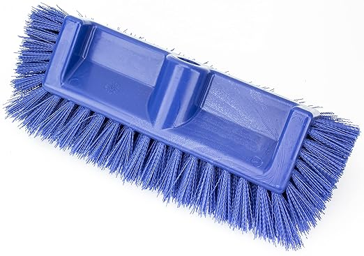 SPARTA Multi-Level Tile Scrub Brush 12" Wide Brush Head, Heavy-Duty Tile