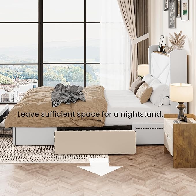 SHA CERLIN Full Size Bed Frame