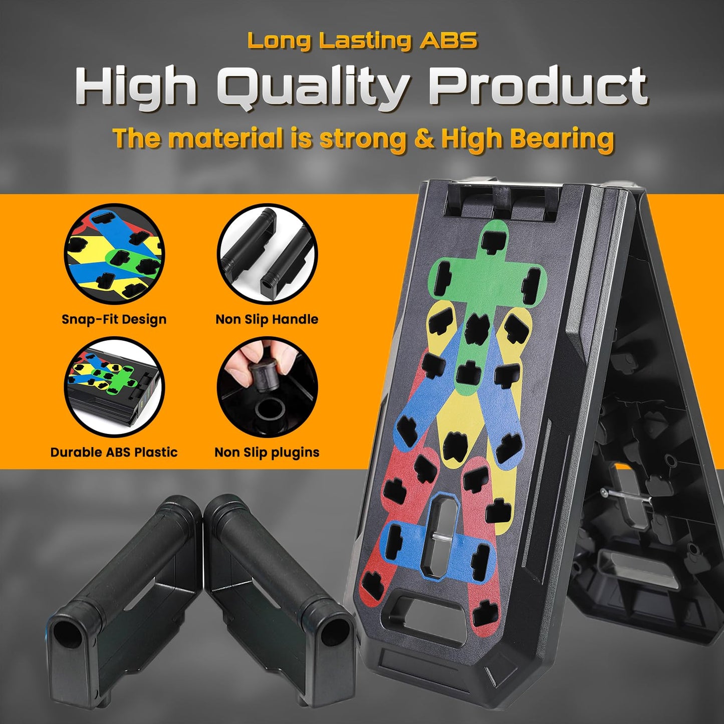 Ultimate 20-in-1 Push Up Board with Accessories – Multi-Functional Strength Training System for Home Workouts | Includes Jump Rope, Resistance Bands, & Professional Pushup Bars for Total Body Fitness