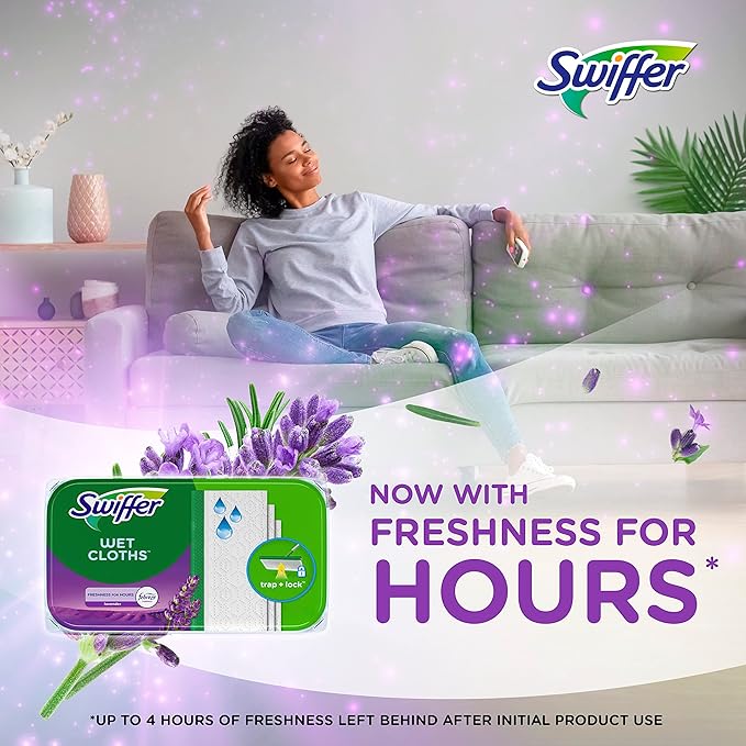 Swiffer Sweep + Mop, Wet Pads Refill, Floor Cleaner