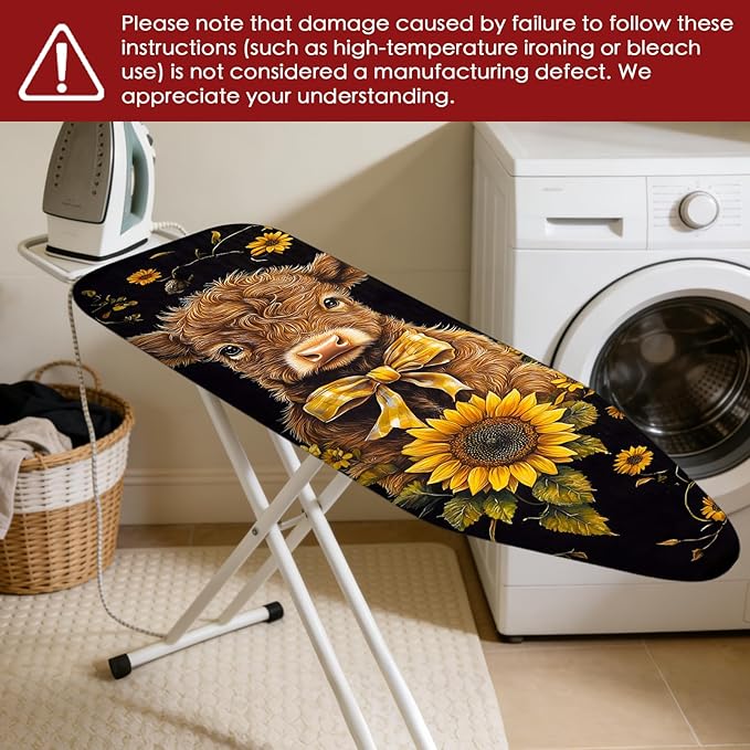 Nuxovilar Ironing Board Cover Needle Cotton 15x54 Inches | Ironing Board Cover