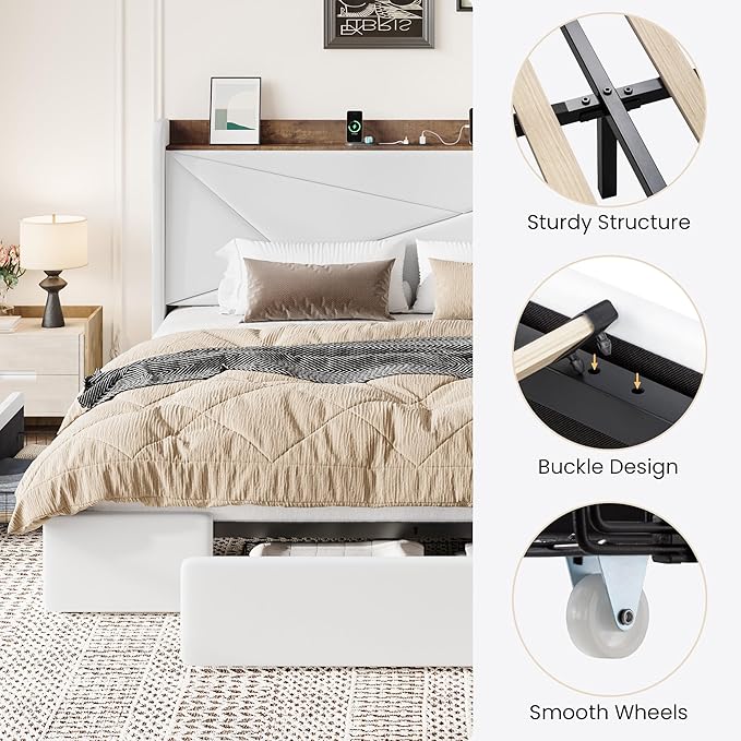 SHA CERLIN King Size Bed Frame
