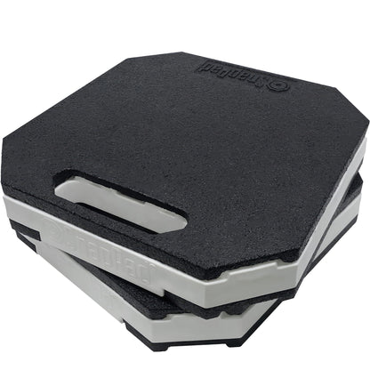 SnapPad StakPad RV Leveling Blocks – Precise Fit for Class A, B & C Motorhomes, Fifth Wheels, Travel Trailers & More – 12x12” – Bigger Surface Area, More Stability – Pack of 2 Leveling Blocks for RVs