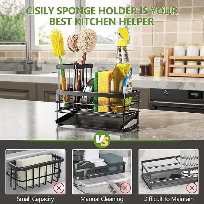 Cisily Sink Caddy Sponge Holder