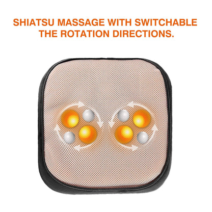 Snailax 2-in-1 Shiatsu Foot and Back Massager with Heat - Kneading Foot Warmer, Electric Feet Massage, Massagers for Back,Leg,Gifts for Women,Men