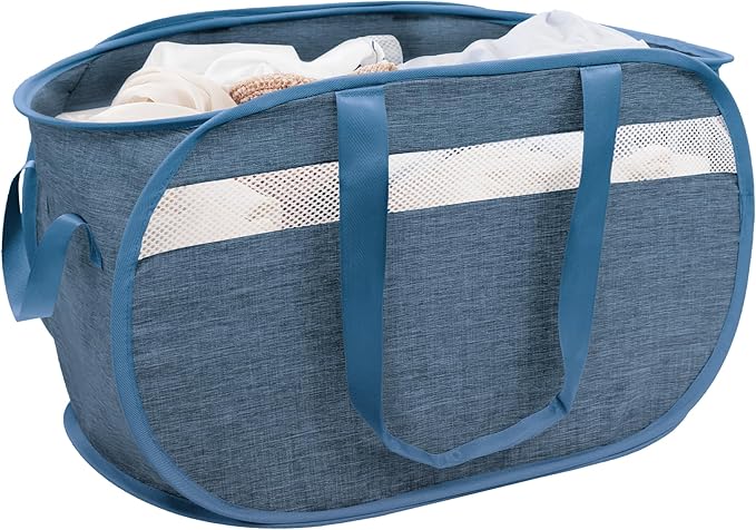 Collapsible Laundry Baskets, Foldable Tear Proof Pop Up Hamper