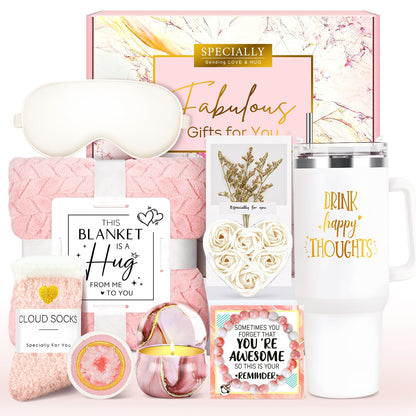 Gift Baskets for Women Birthday Gifts for Women Unique Get Well Gift for Woman Luxury Self Care Gifts for Woman Get Better Soon Care Package Set for Her Spa Kit Box for Best Friends, Girlfriend, Mom