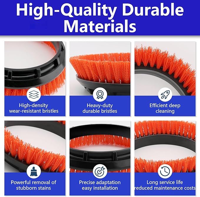 237047 Orange Commercial Tile and Resilient Floor Scrub Brush Replacement