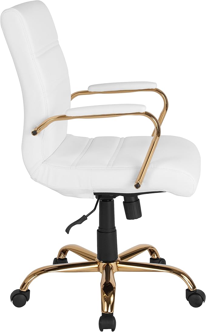 Flash Furniture Whitney Mid-Back Swivel LeatherSoft Desk Chair
