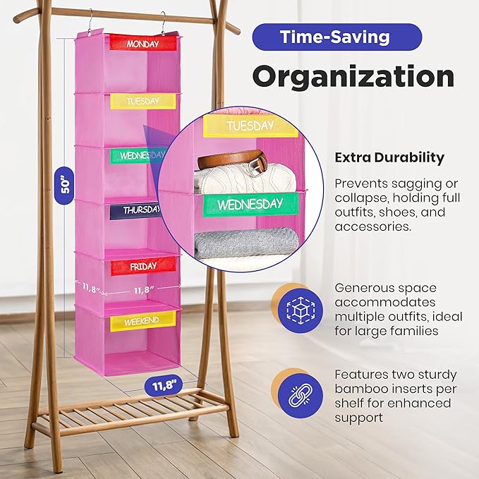 Handy Laundry Hanging Clothes Organizer